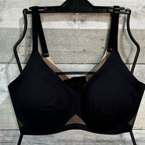 Honeylove Crossover wireless Bra XL Black